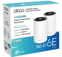 TP-Link Deco XE75 (2-pack) / AXE5400 Трехдиапазонная Mesh-система Wi-Fi 6E