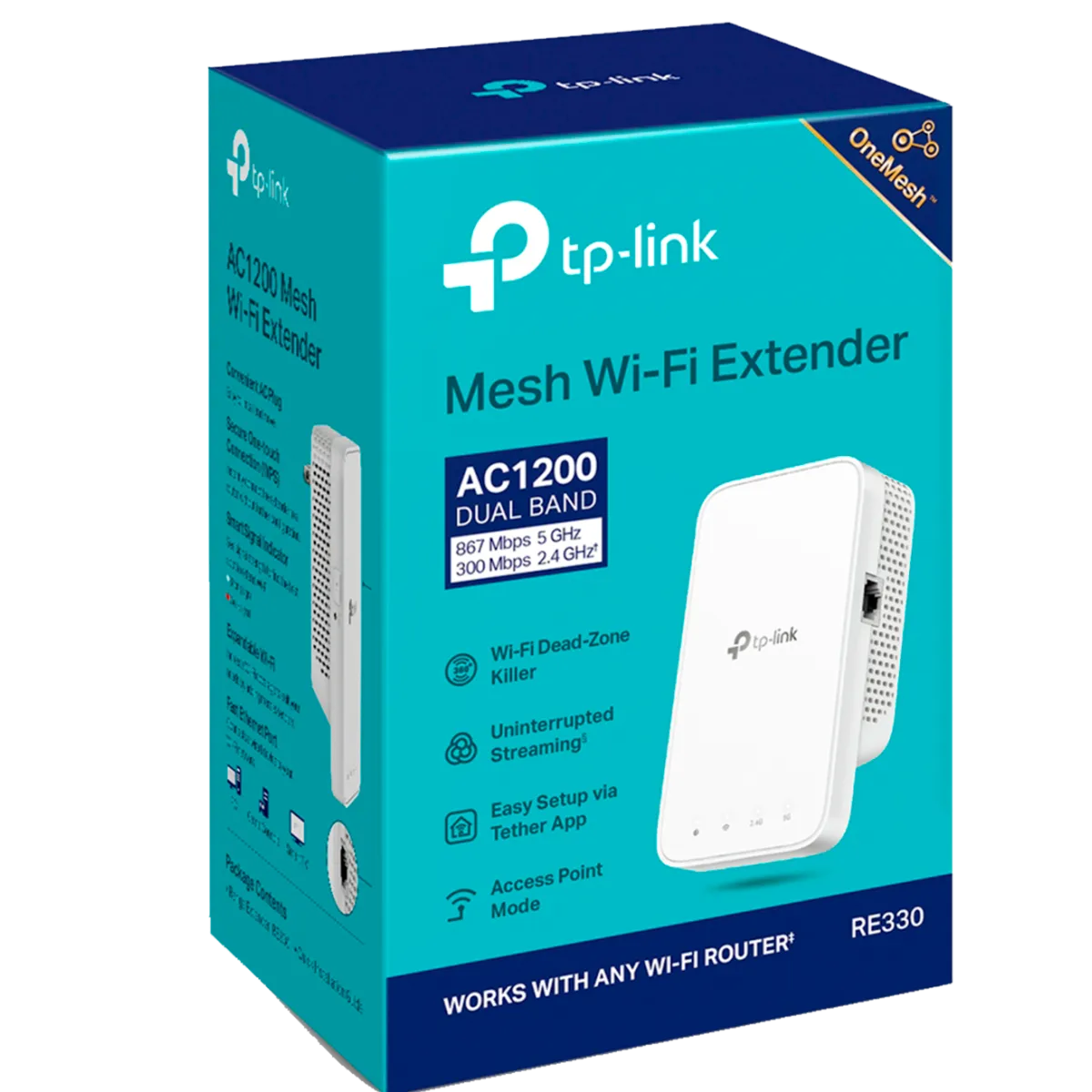 TP-Link RE330 / AC1200 Двухдиапазонный усилитель сигнала Wi-Fi 5 с поддержкой Mesh