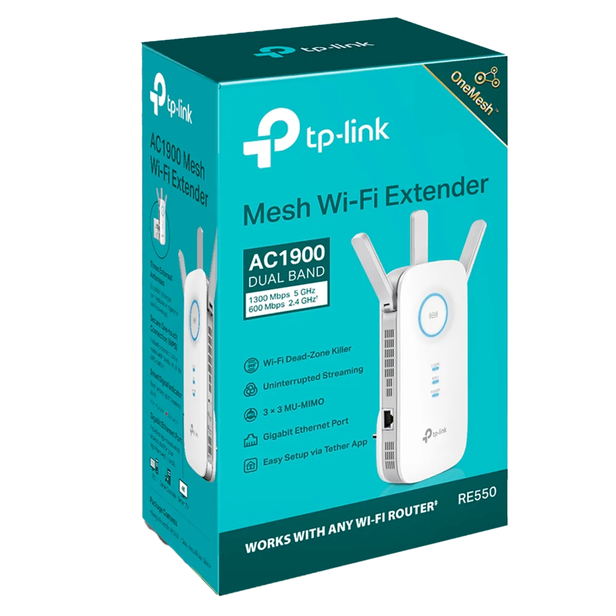 TP-Link RE550 / AC1900 Двухдиапазонный усилитель сигнала Wi-Fi 5 с поддержкой Mesh