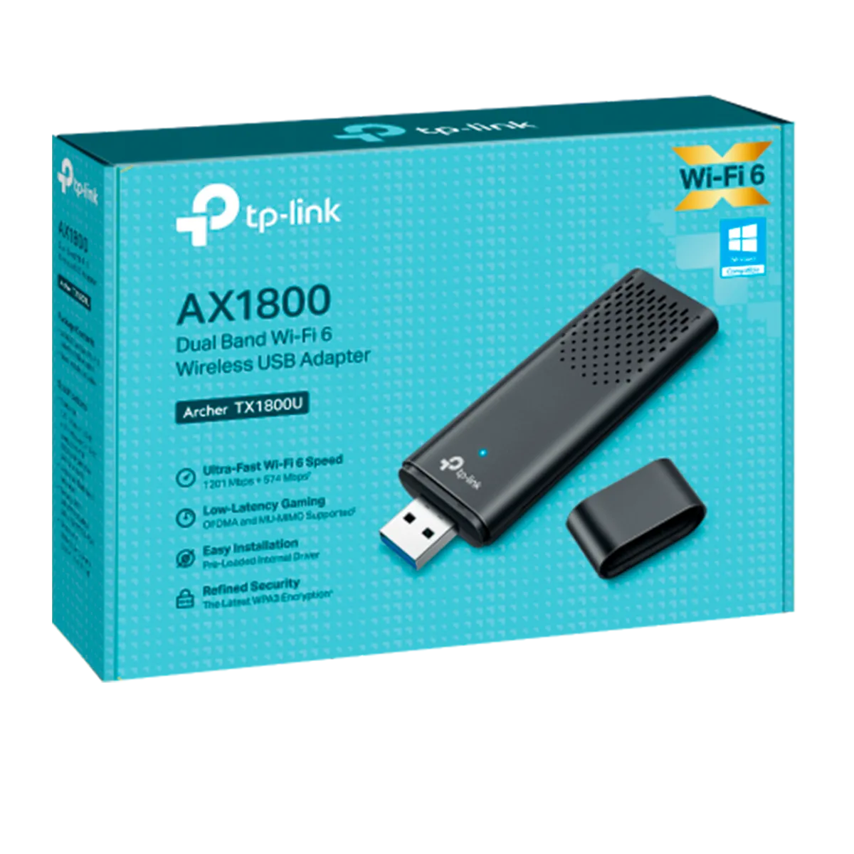 TP-Link Archer TX1800U / AX1800 Двухдиапазонный беспроводной USB-адаптер Wi-Fi 6