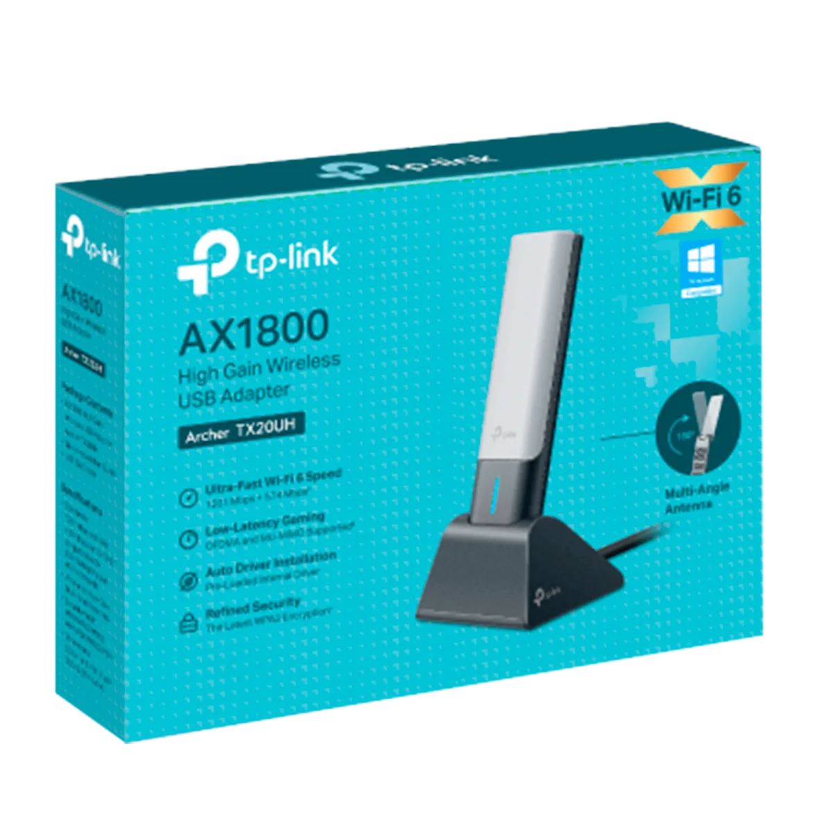 TP-Link Archer TX20UH / AX1800 Двухдиапазонный беспроводной USB-адаптер высокого усиления Wi-Fi 6