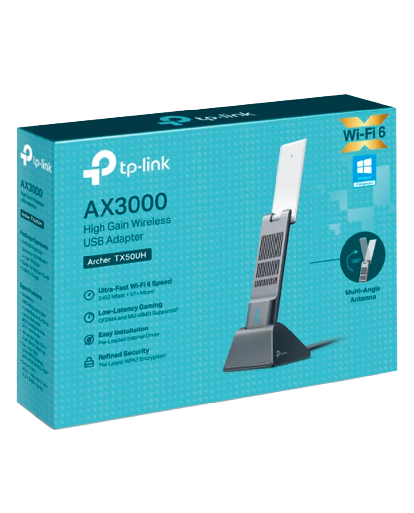 TP-link Archer TX50UH / AX3000 Двухдиапазонный беспроводной USB-адаптер высокого усиления Wi-Fi 6