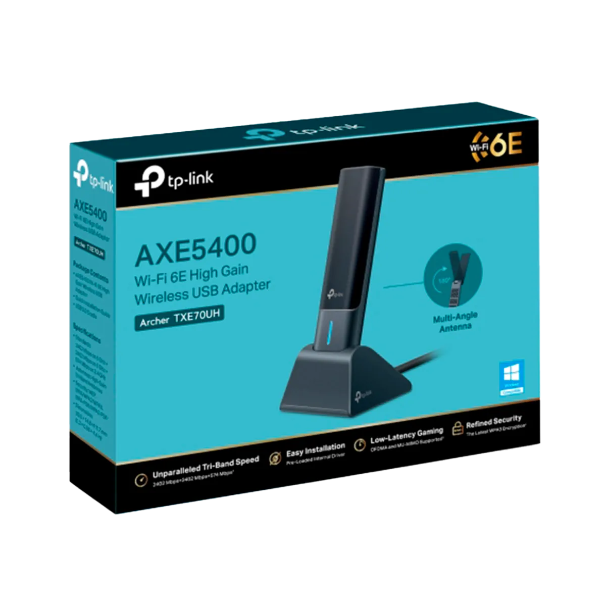 TP-link Archer TXE70UH / AXE5400 Трехдиапазонный беспроводной USB-адаптер высокого усиления Wi-Fi 6E