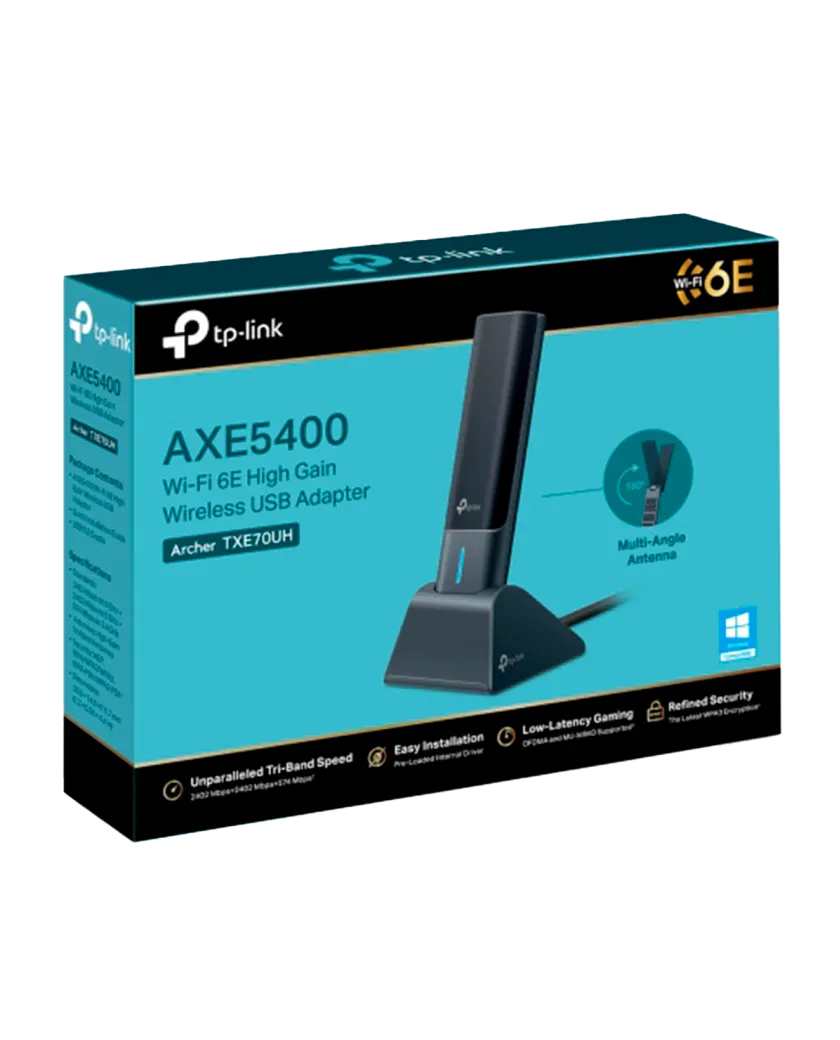 TP-link Archer TXE70UH / AXE5400 Трехдиапазонный беспроводной USB-адаптер высокого усиления Wi-Fi 6E