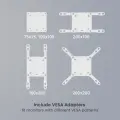Кронштейн для монитора LUMI (Brateck) LDT101-C012 (24″–57″, до 30 кг) / White-Blue