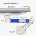 Кронштейн для монитора LUMI (Brateck) LDT101-C012 (24″–57″, до 30 кг) / White-Blue