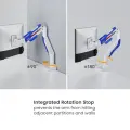 Кронштейн для монитора LUMI (Brateck) LDT101-C012 (24″–57″, до 30 кг) / White-Blue