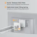 Кронштейн для 2х мониторов LUMI (Brateck) LDT81N-C024 (17″–35″, до 20 кг) / White