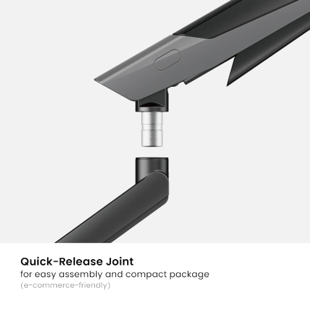 Кронштейн для монитора LUMI (Brateck) LDT85-C012-KP01 (17″–40″, до 12 кг) / White