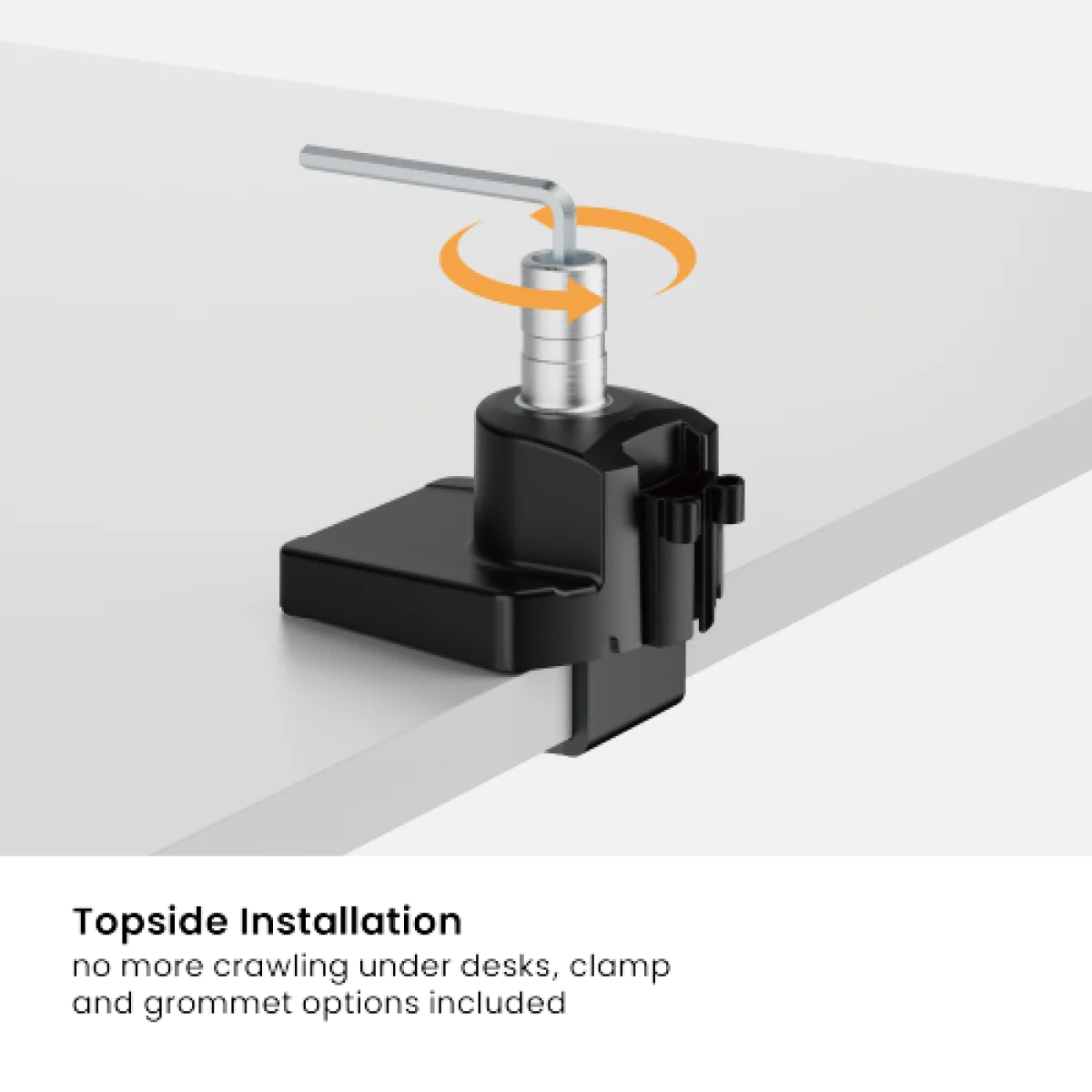 Кронштейн для монитора LUMI (Brateck) LDT85-C012-KP01 (17″–40″, до 12 кг) / White