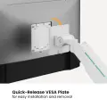 Кронштейн для 2х мониторов LUMI (Brateck) LDT85-C024 (17″–35″, до 20 кг) / White
