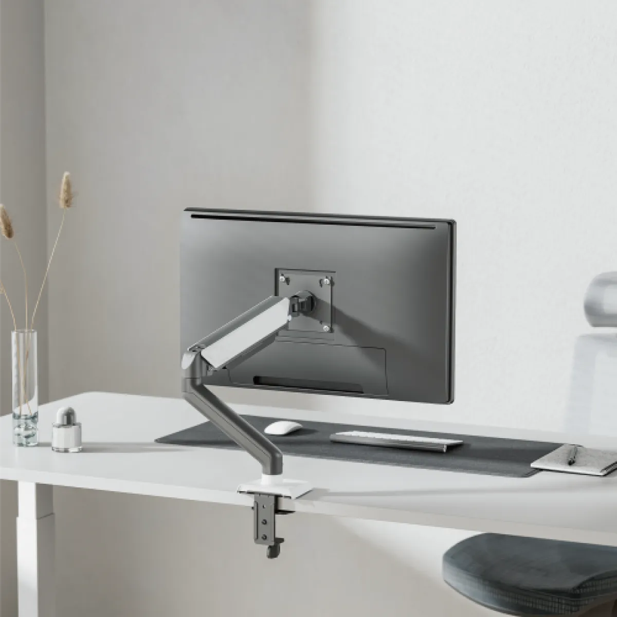Кронштейн для монитора LUMI (Brateck) LDT88-C012 (17″–32″, до 9 кг) / Space Grey-White