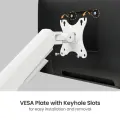 Кронштейн для монитора LUMI (Brateck) LDT94-C012E (17″–40″, до 12 кг) / White