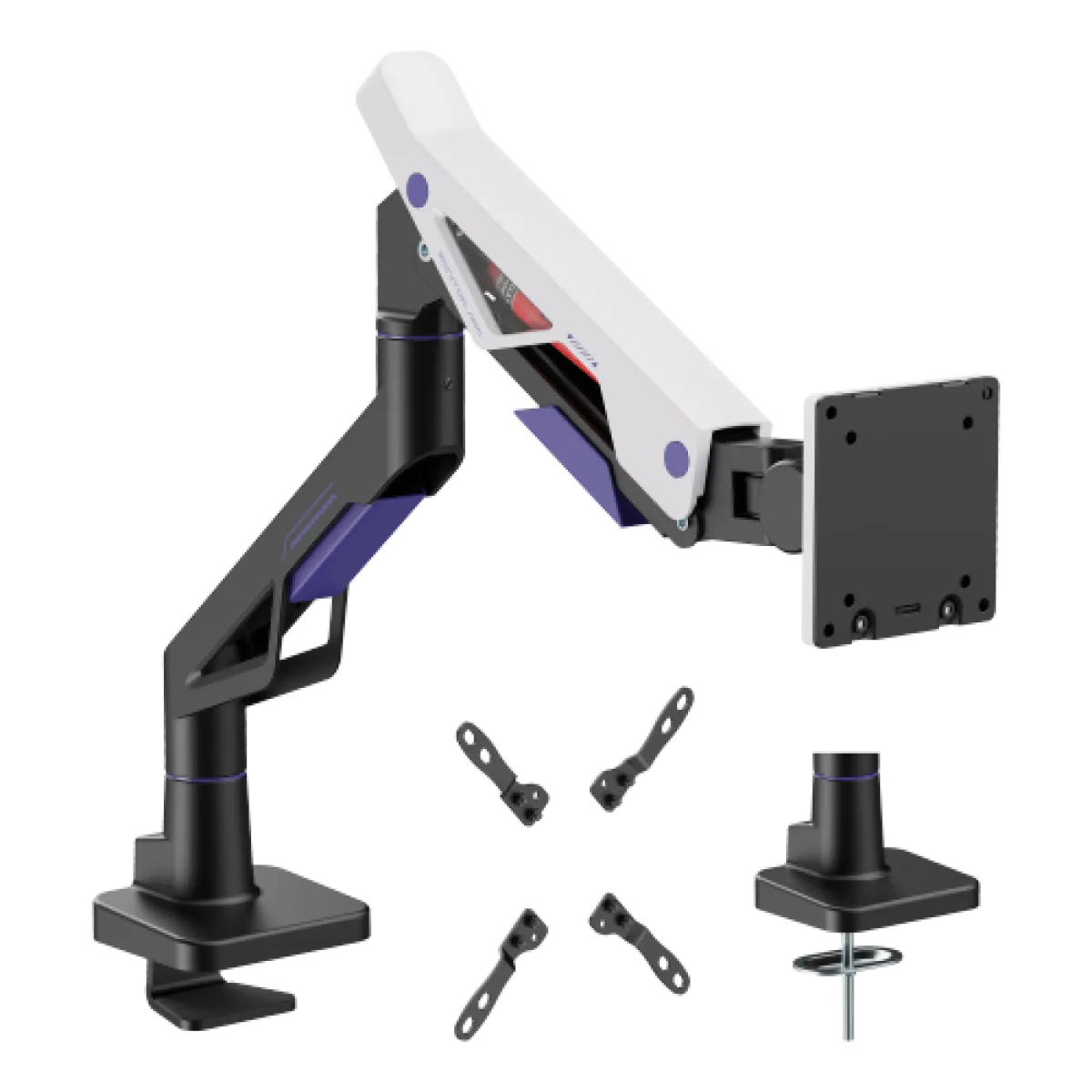 Кронштейн для монитора LUMI (Brateck) LDT95-C012 (24″–57″, до 30 кг) / Black-White