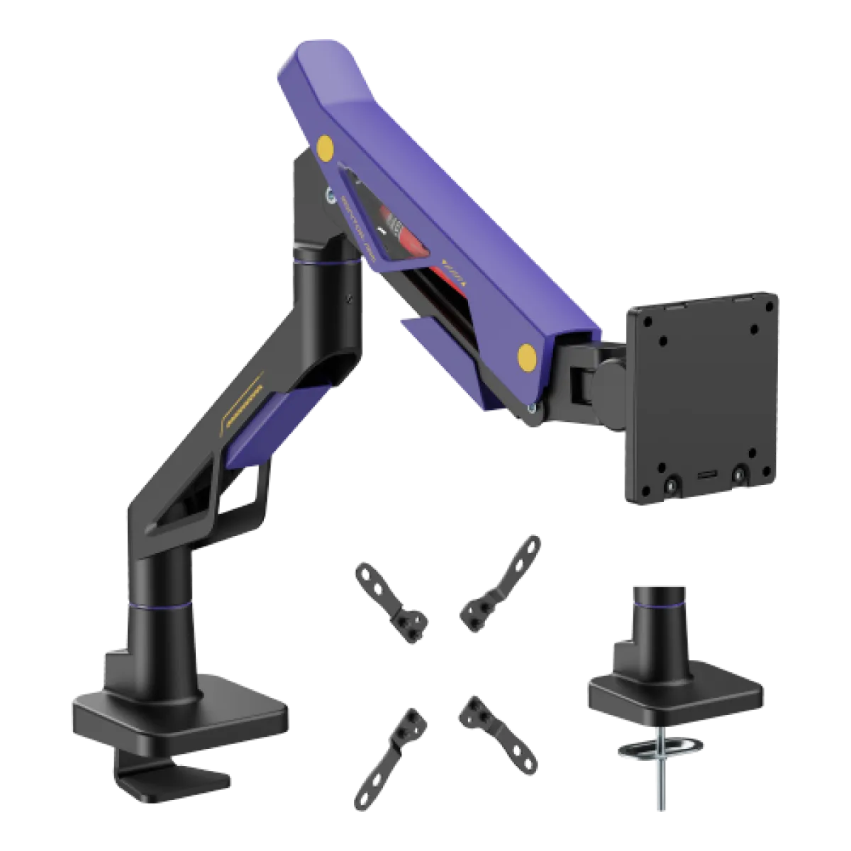 Кронштейн для монитора LUMI (Brateck) LDT95-C012 (24″–57″, до 30 кг) / Black-White
