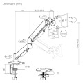 Кронштейн для монитора LUMI (Brateck) LDT97-C012E (17″–32″, до 9 кг) / Black