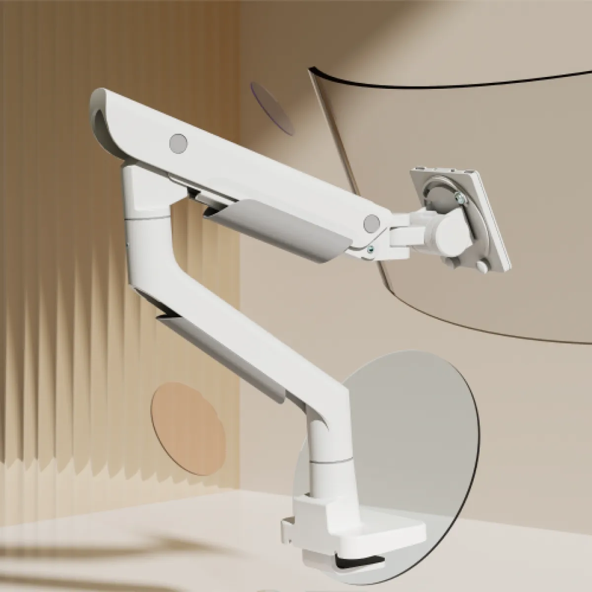 Кронштейн для монитора LUMI (Brateck) LDT99-C012 (24″–57″, до 27 кг) / White