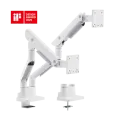 Кронштейн для 2х мониторов LUMI (Brateck) LDT99-C024 (24″–45″, до 27 кг) / White