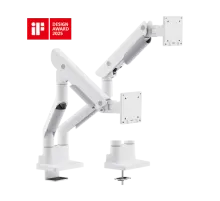 Кронштейн для 2х мониторов LUMI (Brateck) LDT99-C024 (24″–45″, до 27 кг) / White
