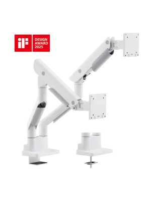 Кронштейн для 2х мониторов LUMI (Brateck) LDT99-C024 (24″–45″, до 27 кг) / White