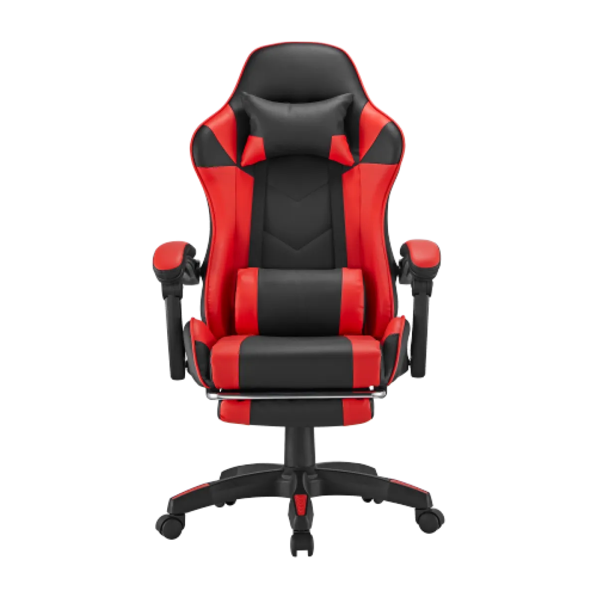 Кресло игровое LUMI CH06-12-04 Gaming Chair с подставкой для ног / Red-Black