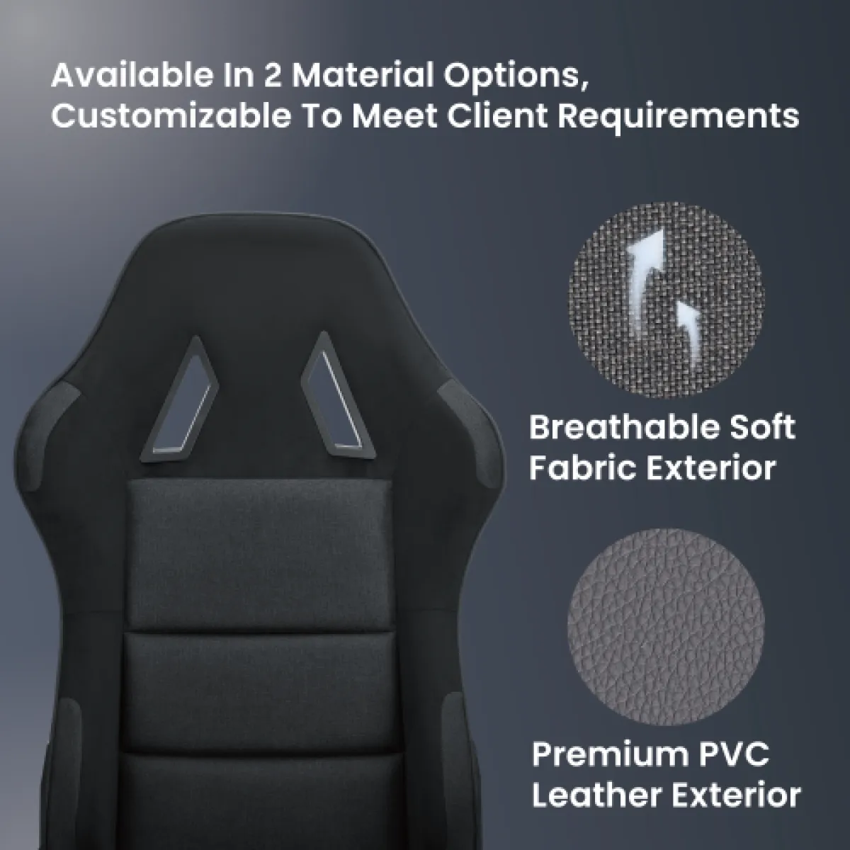 Кресло игровое LUMI CH09-18 Gaming Chair (ткань / PVC-кожа)