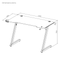Стол игровой с RGB-подсветкой LUMI (Brateck) GMD02E-2 Gaming Desks / Black