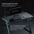 Стол игровой с RGB-подсветкой LUMI (Brateck) GMD02E-2 Gaming Desks / Black