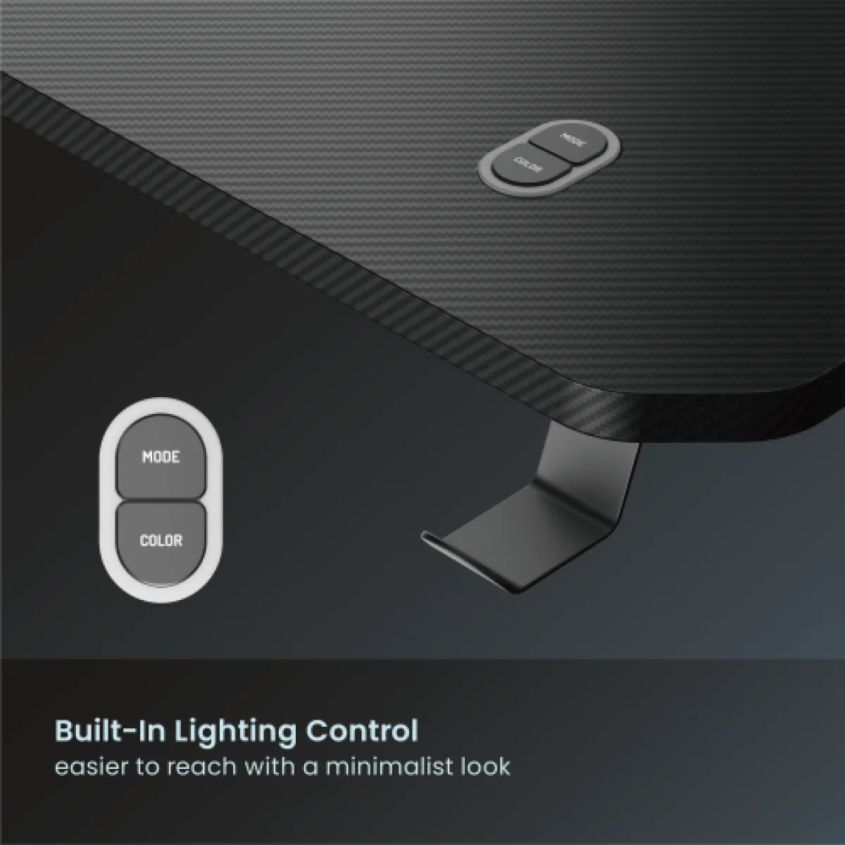 Стол игровой с RGB-подсветкой LUMI (Brateck) GMD02E-2 Gaming Desks / Black