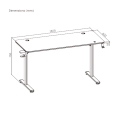 Стол игровой LUMI Brateck GMD08-4 RGB (Black)