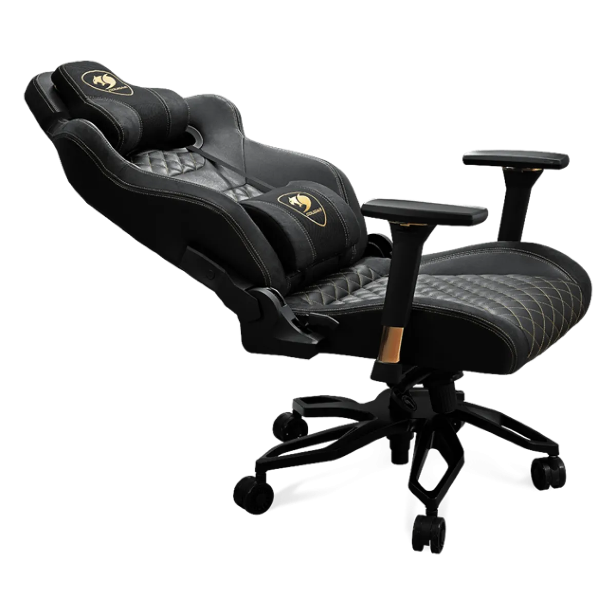 Кресло игровое Cougar Titan Pro V2 Gold F / Чёрный с золотым