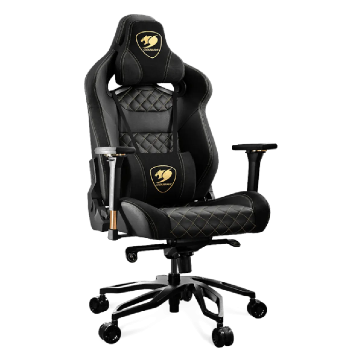Кресло игровое Cougar Titan Pro V2 Gold F / Чёрный с золотым