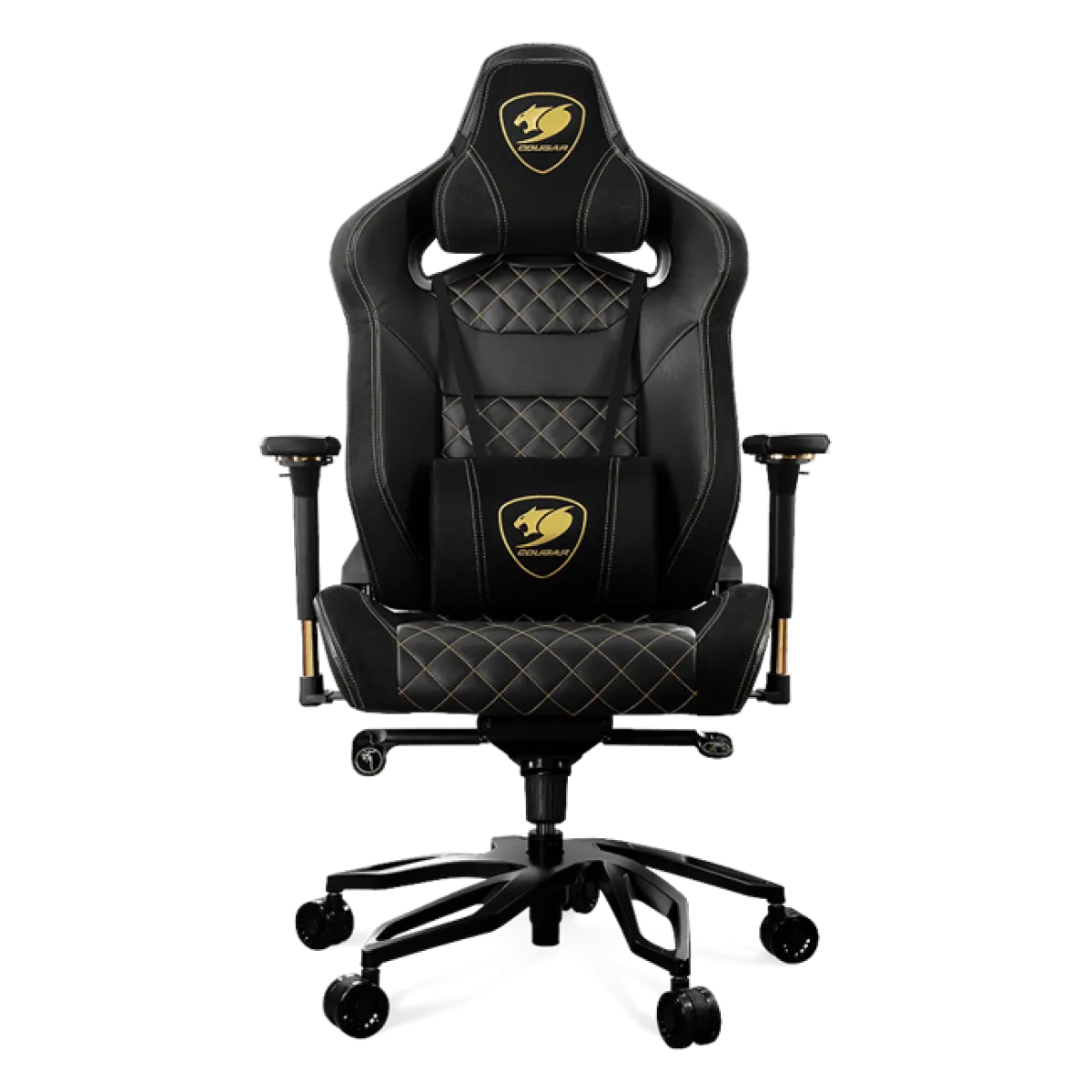 Кресло игровое Cougar Titan Pro V2 Gold F / Чёрный с золотым