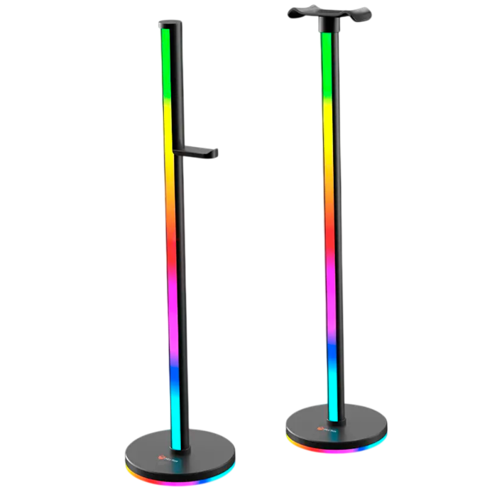 Подставка для гарнитуры Meetion BK300 c RGB подсветкой / Black