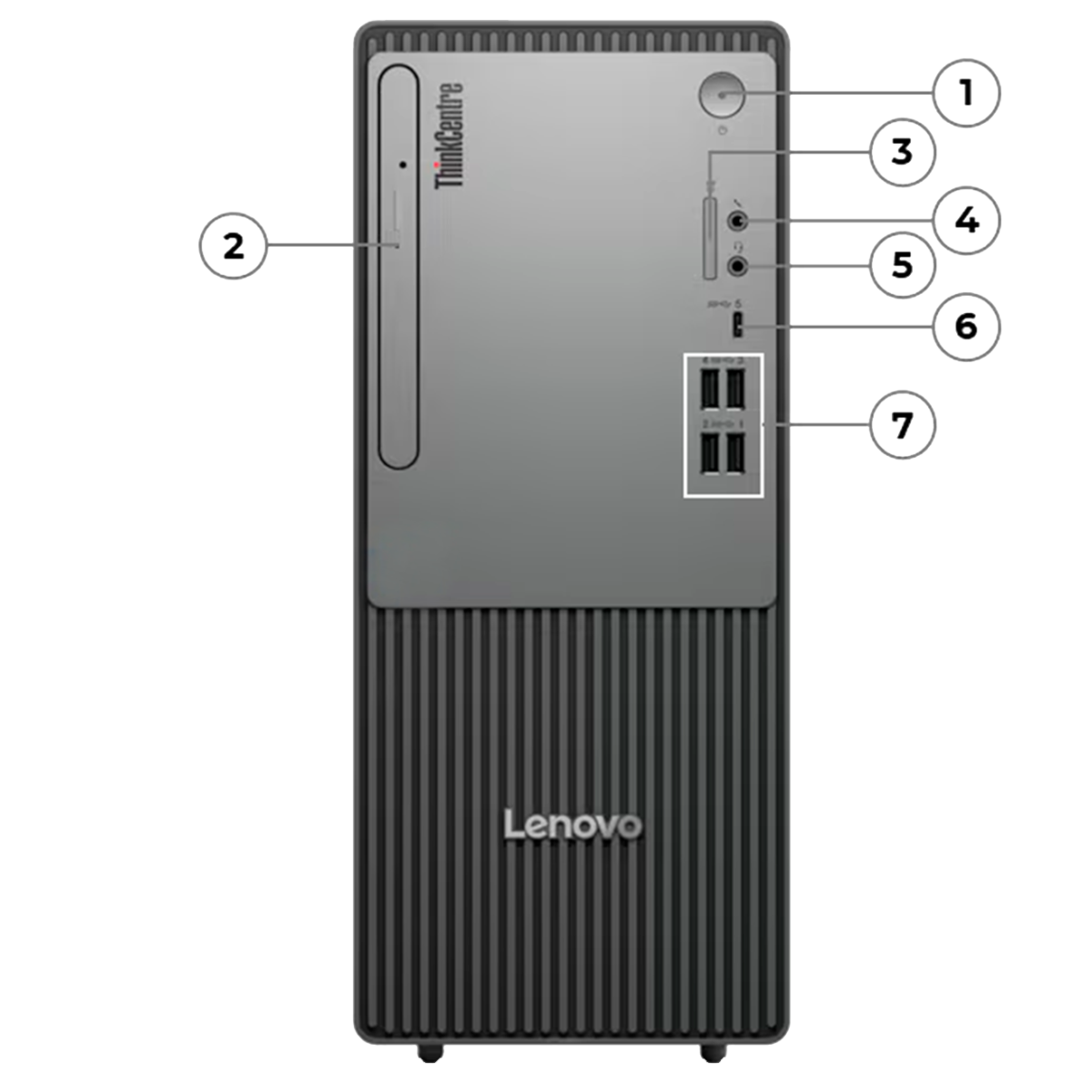 Компьютер Lenovo ThinkCentre neo 50t Gen 6 (Intel® Core™ Ultra 5-225/ 16GB/ 512GB/ Black)