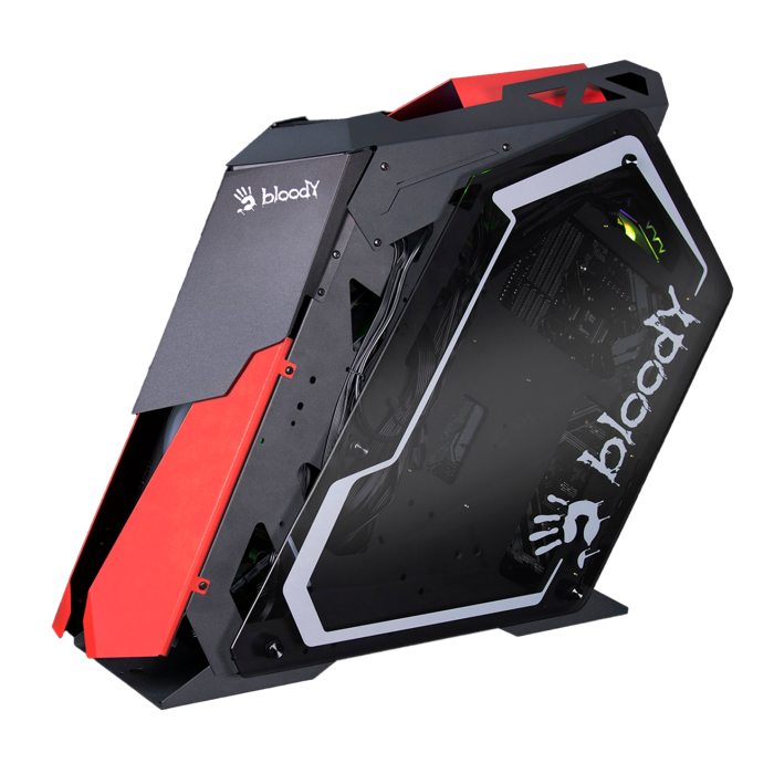 Корпус для ПК Bloody GH-30 Gaming Case / Black+Red