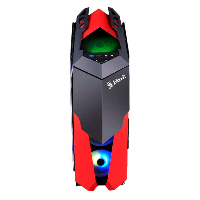 Корпус для ПК Bloody GH-30 Gaming Case / Black+Red