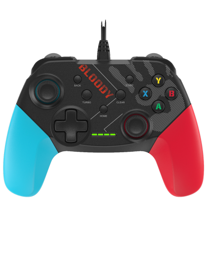 Джойстик проводной Bloody GP30 Wired Gamepad / Blue-Black