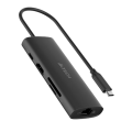 USB HUB A4Tech DST-80C (8в1) док-станция (разветвитель) Type-C / Ash Grey