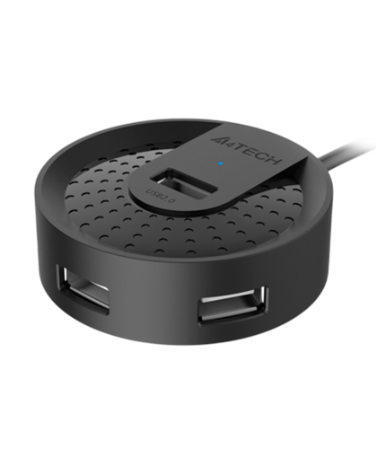 USB HUB A4Tech HUB-20 (4в1) разветвитель Type-A 2.0 / Black