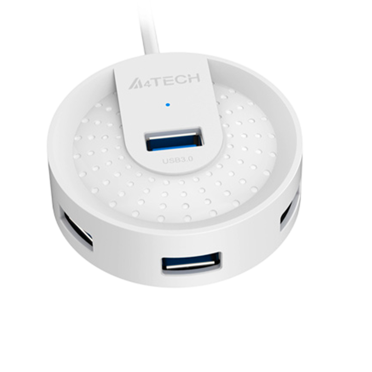 USB HUB A4Tech HUB-30 (4в1) разветвитель Type-A 3.0 / White