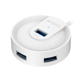 USB HUB A4Tech HUB-30 (4в1) разветвитель Type-A 3.0 / White