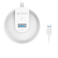 USB HUB A4Tech HUB-30 (4в1) разветвитель Type-A 3.0 / White