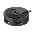 USB HUB A4Tech HUB-30 (4в1) разветвитель Type-A 3.0 / Black