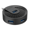 USB HUB A4Tech HUB-30 (4в1) разветвитель Type-A 3.0 / Black