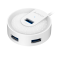 USB HUB A4Tech HUB-30C (4в1) разветвитель Type-C 3.0 / White