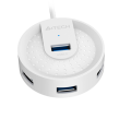 USB HUB A4Tech HUB-30C (4в1) разветвитель Type-C 3.0 / White