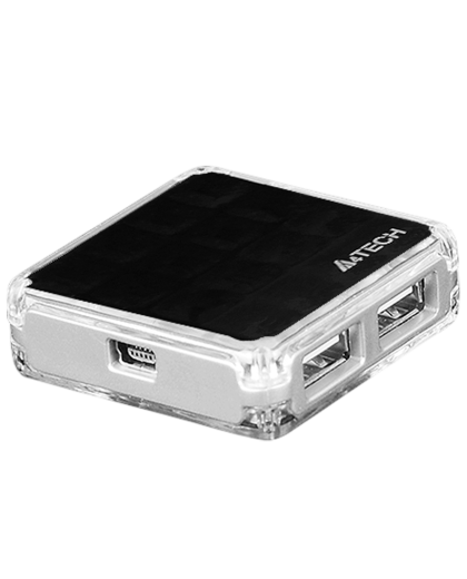 USB HUB A4Tech HUB-56 (4в1) разветвитель Type-A 2.0 / Black