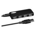 USB HUB A4Tech HUB-64 (4в1) разветвитель Type-A 2.0 / Black
