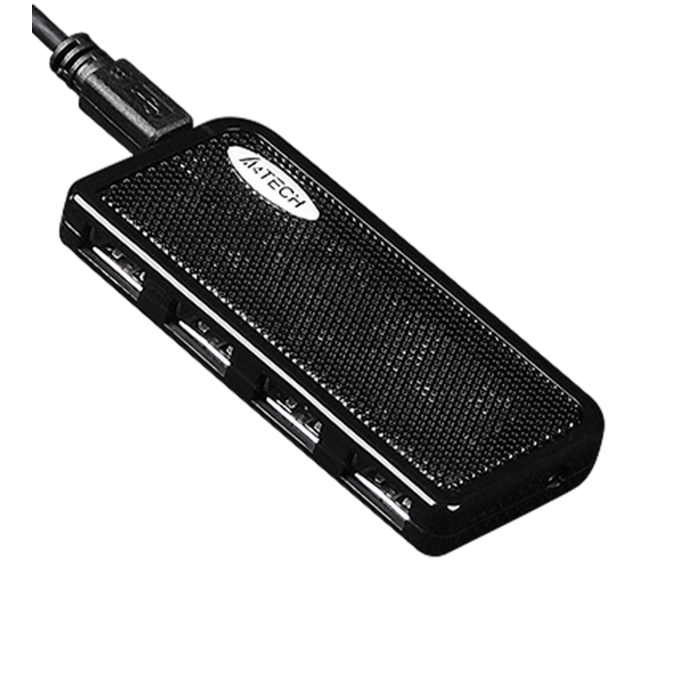 USB HUB A4Tech HUB-64 (4в1) разветвитель Type-A 2.0 / Black